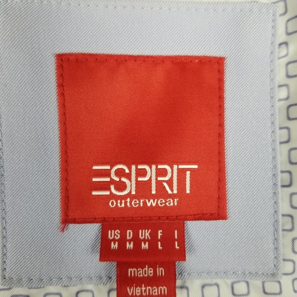 Esprit Lilac Double Breasted A-line Coat Jacket Womens Size Medium - Picture 6 of 8